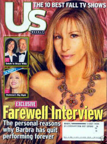 US WEEKLY magazine side cover Issue 295 9 October 2000