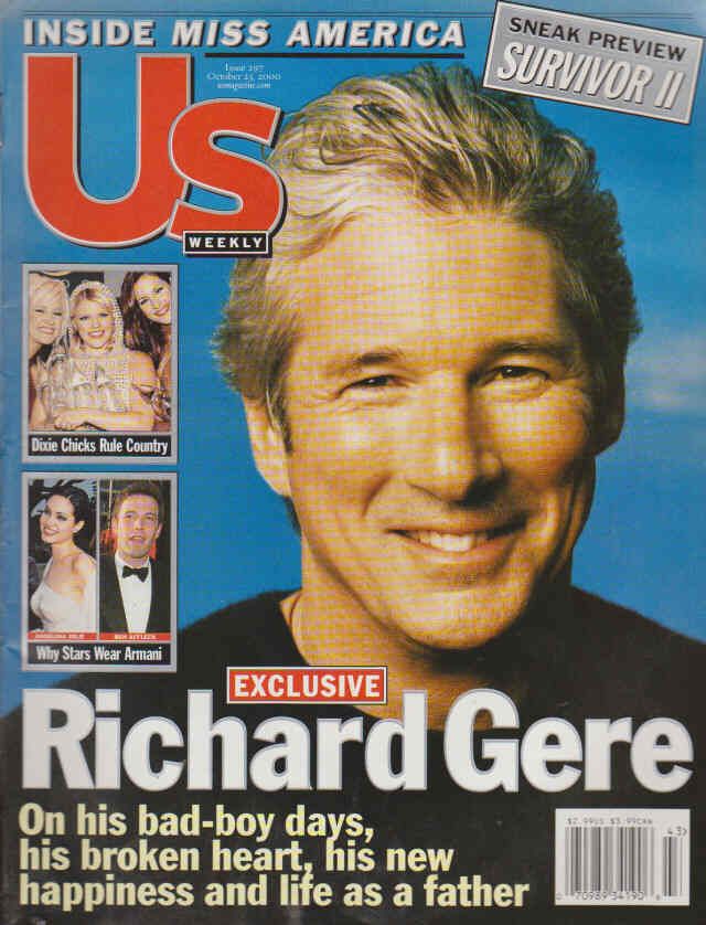 US WEEKLY magazine side cover Issue 297 23 October 2000