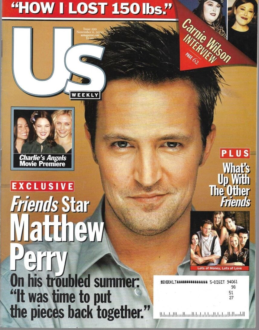 US WEEKLY magazine side cover Issue 299 6 November 2000