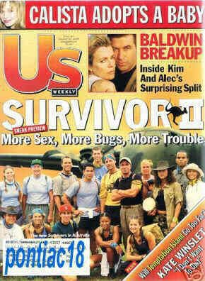 US WEEKLY magazine side cover Issue 311 29 January 2001