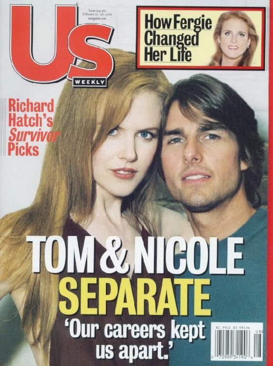 US WEEKLY magazine side cover Issue 314/315 19 February 2001