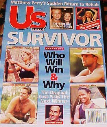 US WEEKLY magazine side cover Issue 317 12 March 2001