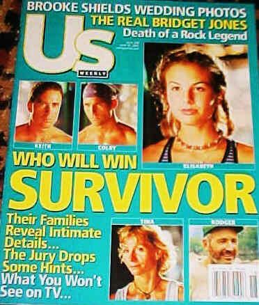 US WEEKLY magazine side cover Issue 324 30 April 2001