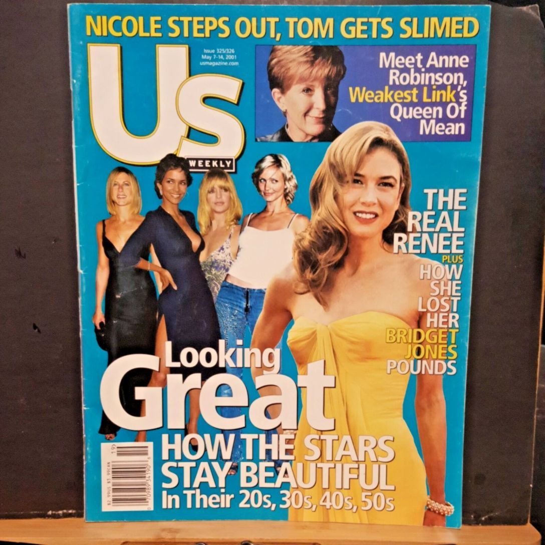 US WEEKLY magazine side cover Issue 325/326 7/14 May 2001