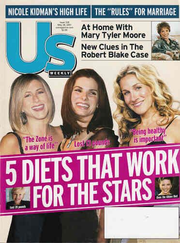 US WEEKLY magazine side cover Issue 328 28 May 2001
