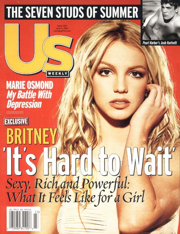 US WEEKLY magazine side cover Issue 329 4 June 2001