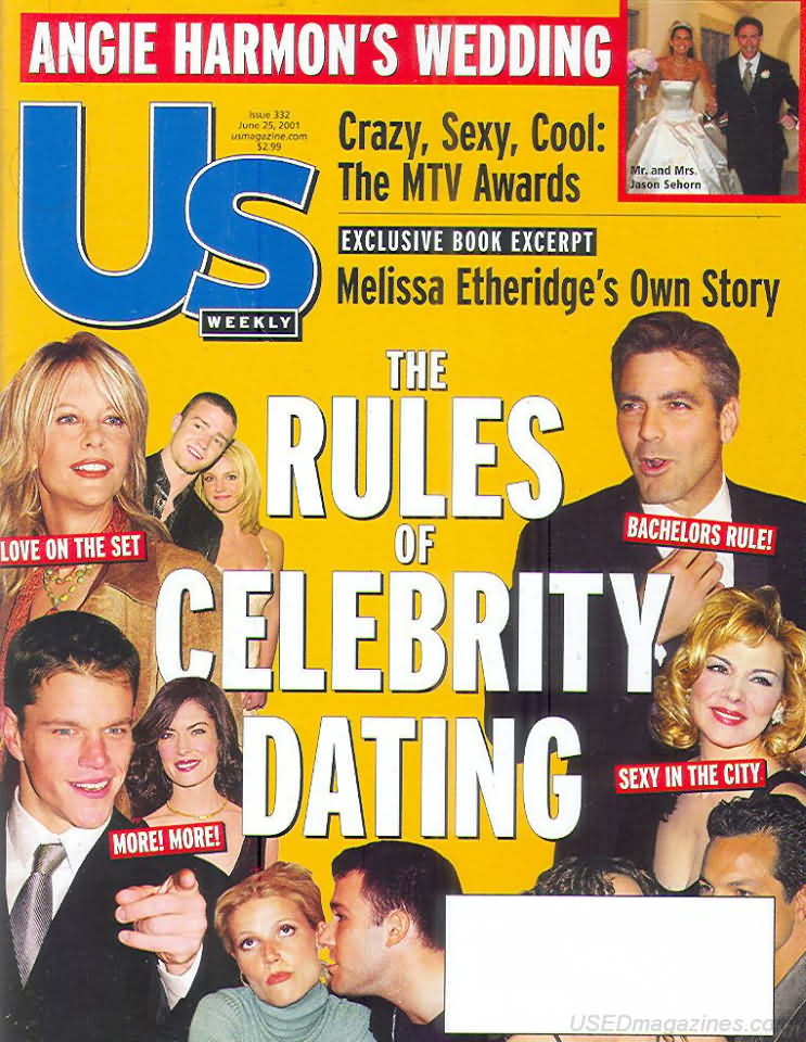 US WEEKLY magazine side cover Issue 332 25 June 2001