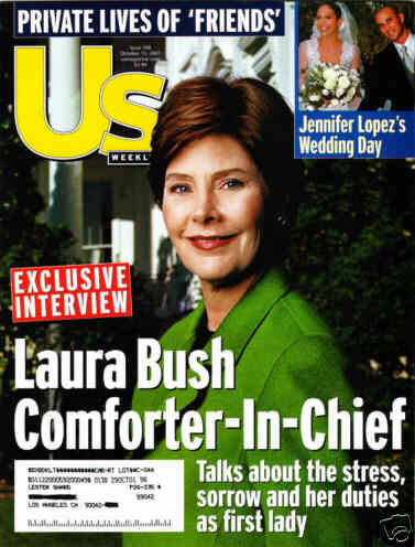 US WEEKLY magazine side cover Issue 348 15 October 2001