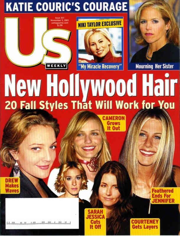 US WEEKLY magazine side cover Issue 351 5 November 2001