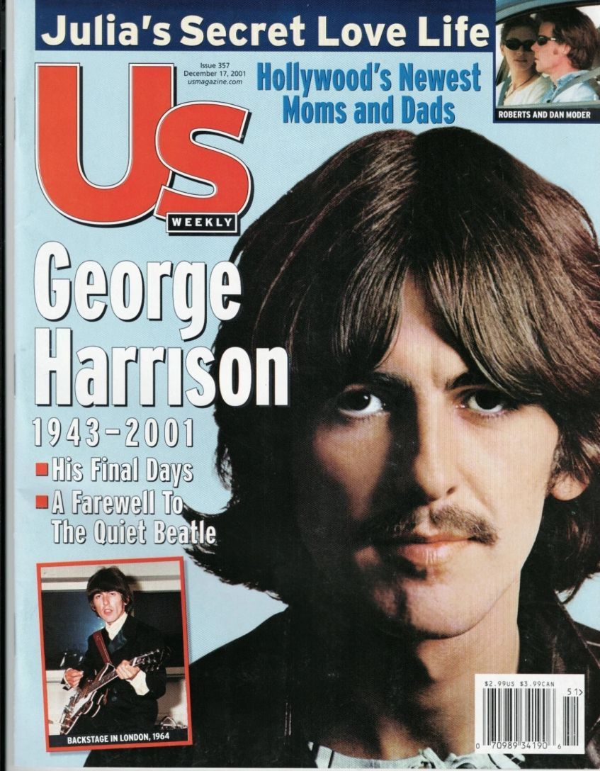 US WEEKLY magazine side cover Issue 357 17 December 2001
