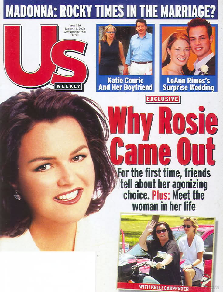 US WEEKLY magazine side cover Issue 369 11 March 2002
