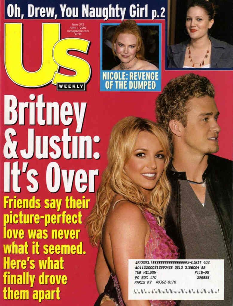 US WEEKLY magazine side cover Issue 372 1 April 2002
