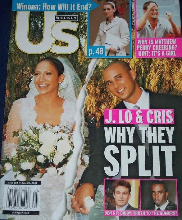 US WEEKLY magazine side cover Issue 384 24 June 2002