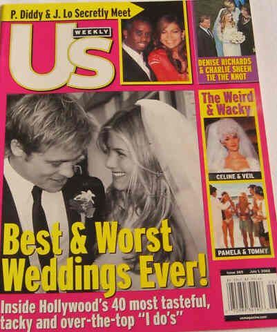 US WEEKLY magazine side cover Issue 385 1 July 2002