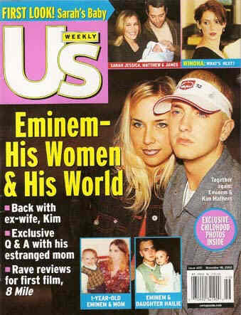 US WEEKLY magazine side cover Issue 405 18 November 2002