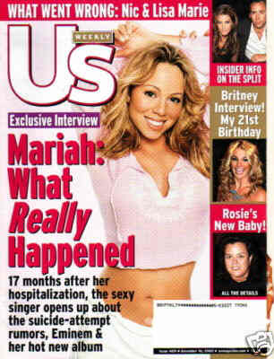 US WEEKLY magazine side cover Issue 409 16 December 2002