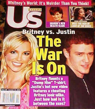 US WEEKLY magazine side cover Issue 410 23 December 2002