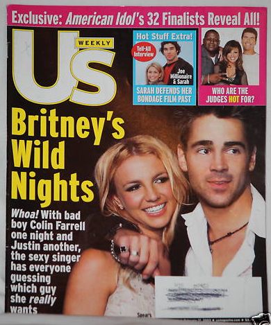 US WEEKLY magazine side cover Issue 418 17 February 2003