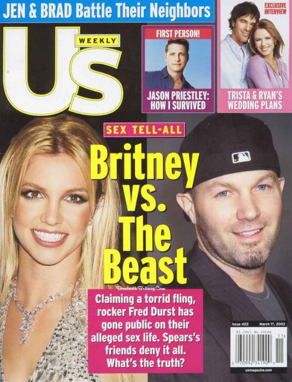 US WEEKLY magazine side cover Issue 422 17 March 2003