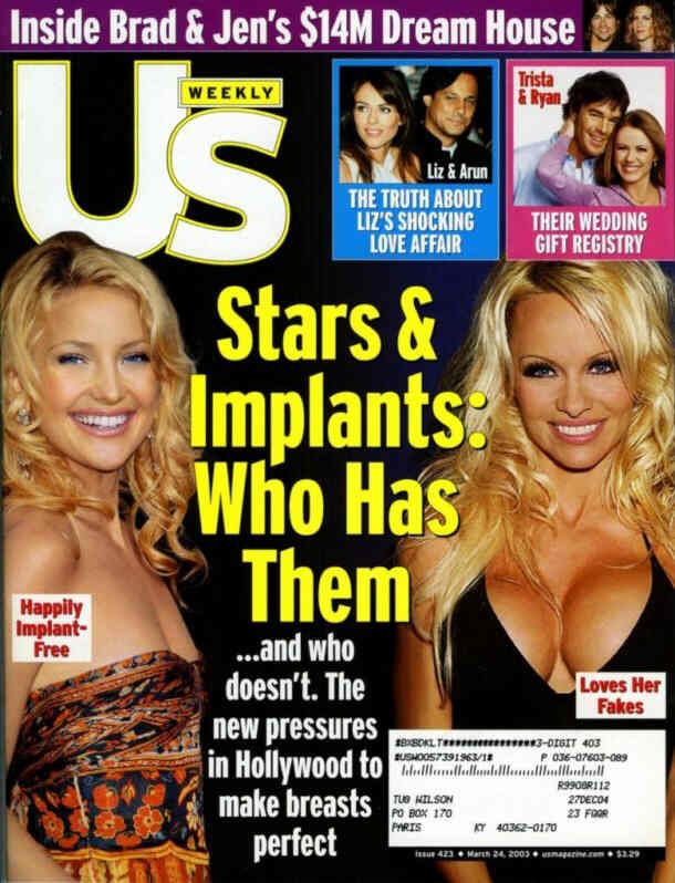 US WEEKLY magazine side cover Issue 423 24 March 2003
