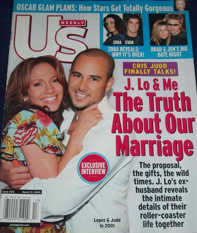 US WEEKLY magazine side cover Issue 424 31 March 2003