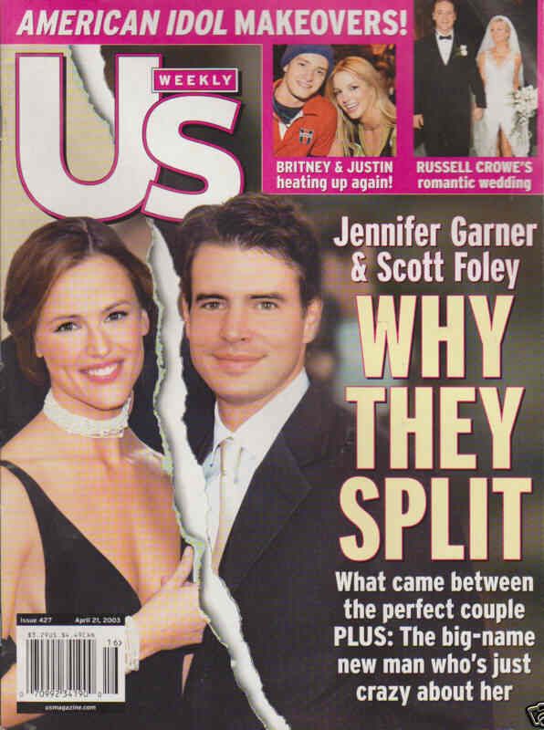 US WEEKLY magazine side cover Issue 427 21 April 2003