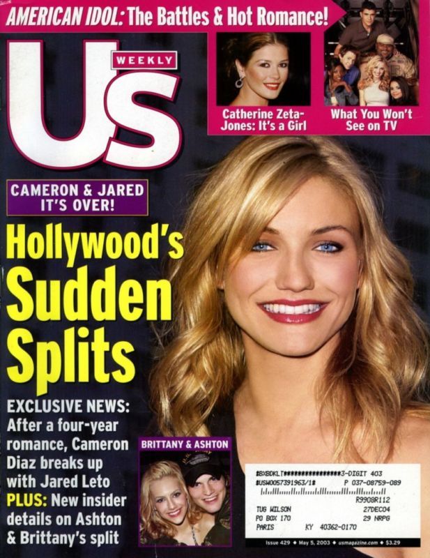 US WEEKLY magazine side cover Issue 429 5 May 2003