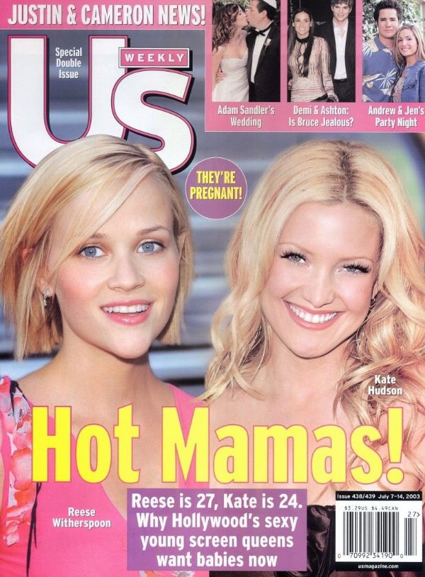 US WEEKLY magazine side cover Issue 438/439 7/14 July 2003