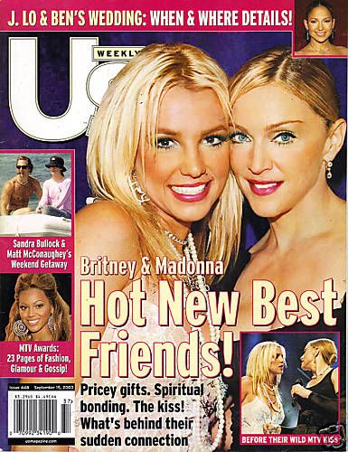 US WEEKLY magazine side cover Issue 448 15 September 2003
