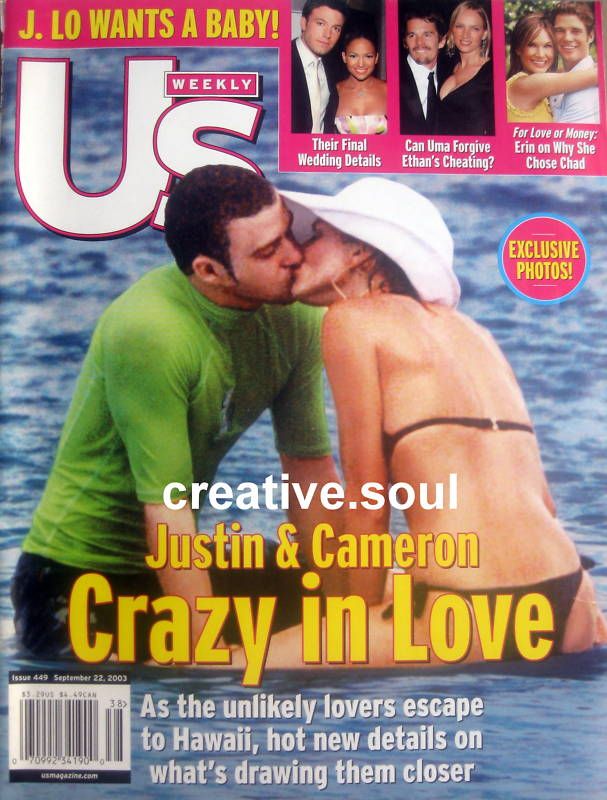 US WEEKLY magazine side cover Issue 449 22 September 2003