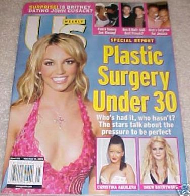US WEEKLY magazine side cover Issue 456 10 November 2003
