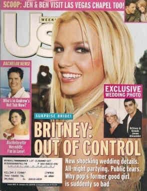US WEEKLY magazine side cover Issue 466 19 January 2004