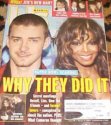 US WEEKLY magazine side cover Issue 470 16 February 2004