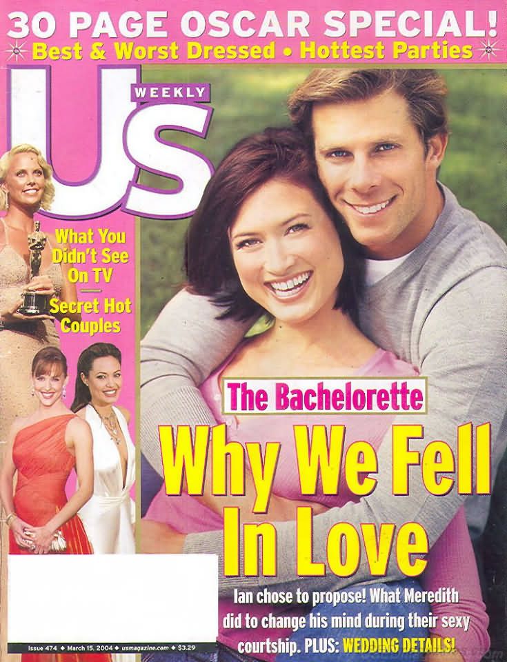 US WEEKLY magazine side cover Issue 474 15 March 2004