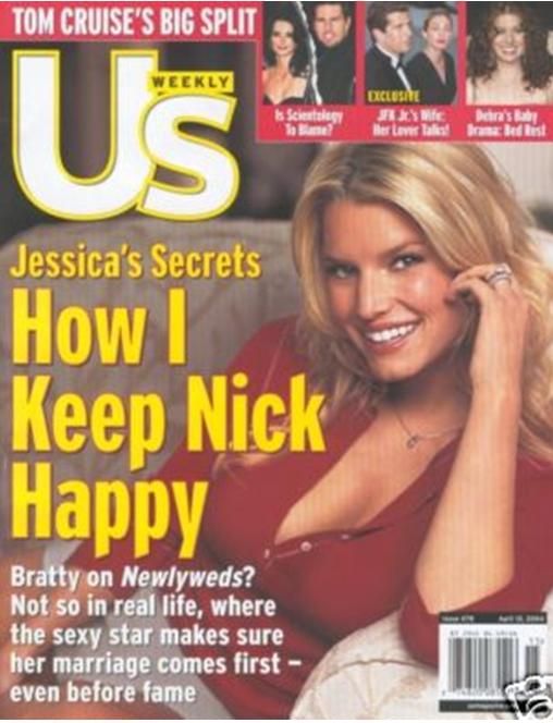 US WEEKLY magazine side cover Issue 478 12 April 2004