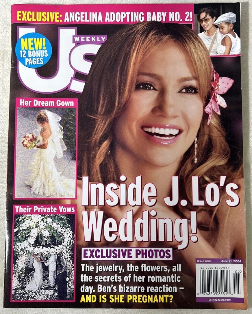 US WEEKLY magazine side cover Issue 488 21 June 2004