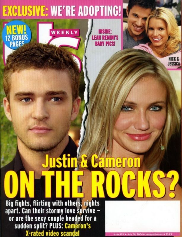 US WEEKLY magazine side cover Issue 493 26 July 2004