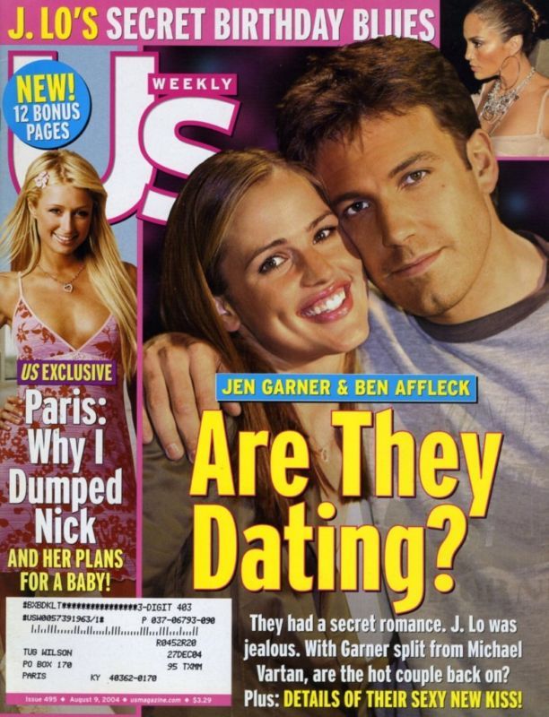 US WEEKLY magazine side cover Issue 495 9 August 2004