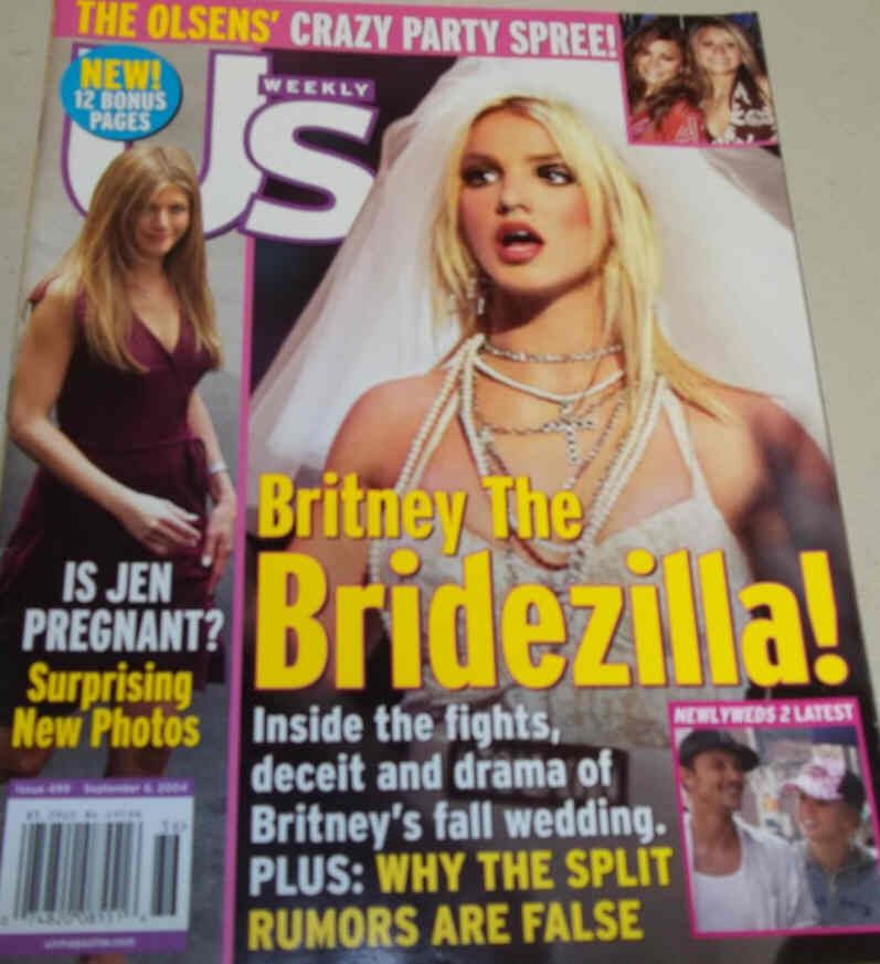 US WEEKLY magazine side cover Issue 499 6 September 2004