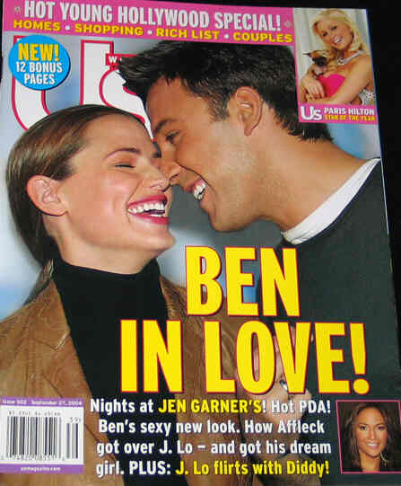 US WEEKLY magazine side cover Issue 502 27 September 2004