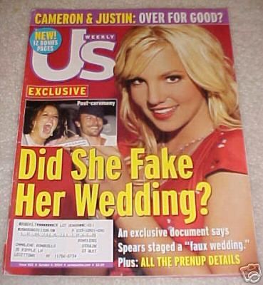 US WEEKLY magazine side cover Issue 503 4 October 2004