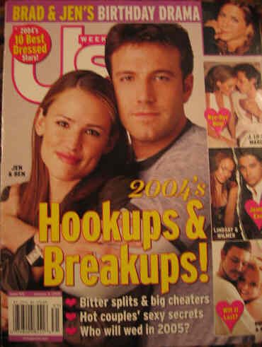 US WEEKLY magazine side cover Issue 516 3 January 2005