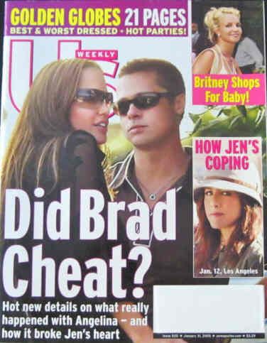 US WEEKLY magazine side cover Issue 520 31 January 2005