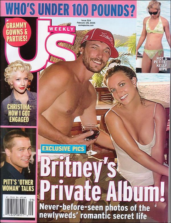 US WEEKLY magazine side cover Issue 524 28 February 2005
