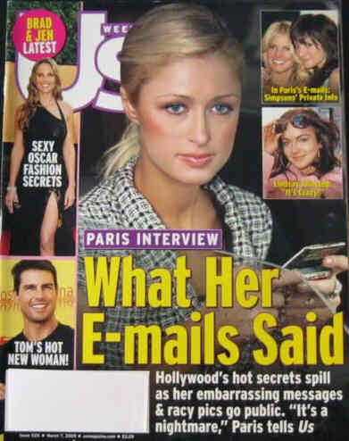 US WEEKLY magazine side cover Issue 525 7 March 2005