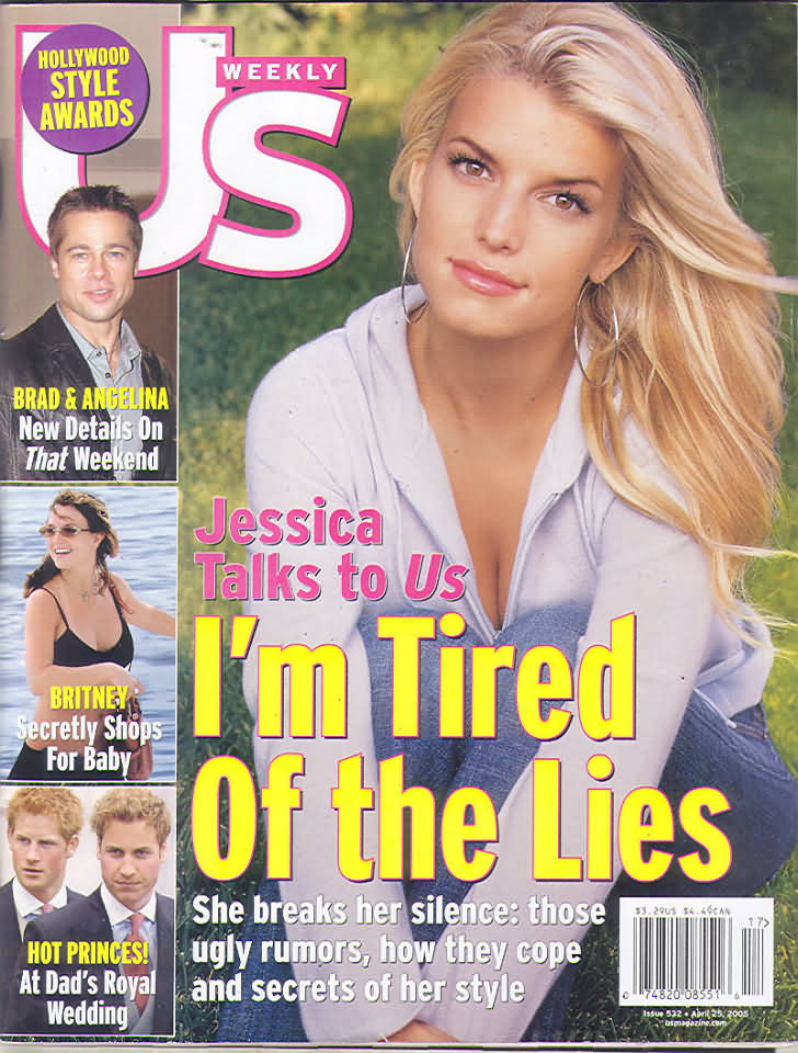 US WEEKLY magazine side cover Issue 532 25 April 2005