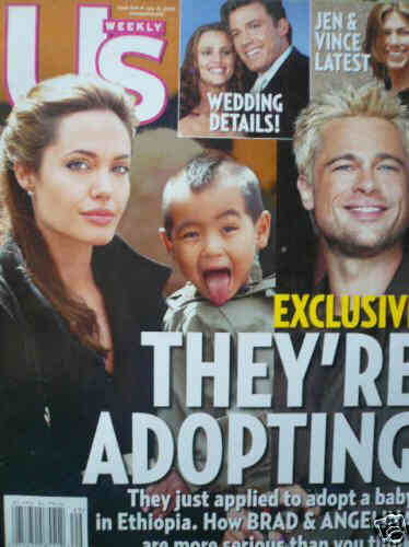 US WEEKLY magazine side cover Issue 544 18 July 2005