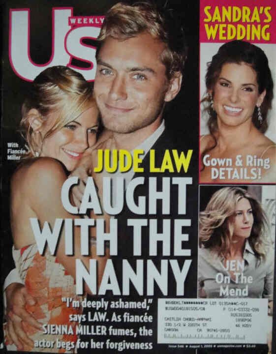 US WEEKLY magazine side cover Issue 546 1 August 2005