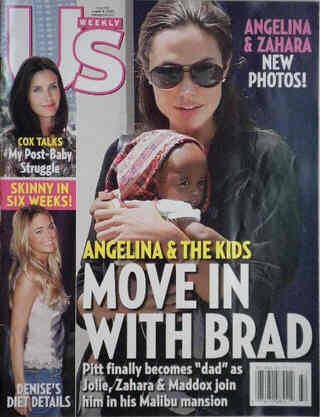 US WEEKLY magazine side cover Issue 547 8 August 2005