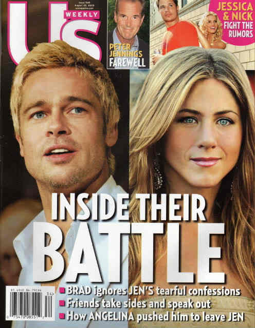 US WEEKLY magazine side cover Issue 549 22 August 2005